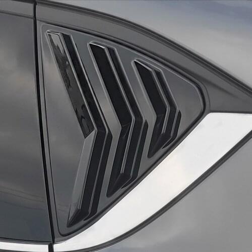 Car Styling 2PCS ABS Black Rear Window Triangle Shutters Cover Trim for Mazda CX-5 CX5 2018 2019 2020 Accessories