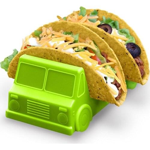 Display Stand For Pizza Cake PP Taco Rack Durable Wave Food Container Mexican Pancakes Rack Kitchen Tool 14.5X7.5X6.5CM LBS