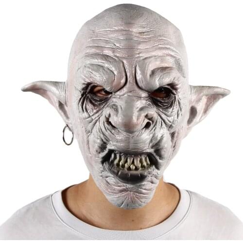 Creepy Vampire Demon Mask Horror Latex Masks Scary Halloween Cosplay Props Costume Accessories
