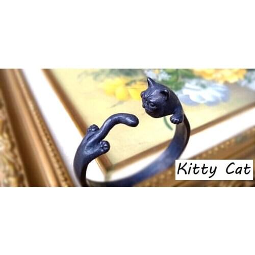 Unique Handmade Kitty Cat Bangle Pet Lovers Gifts Idea