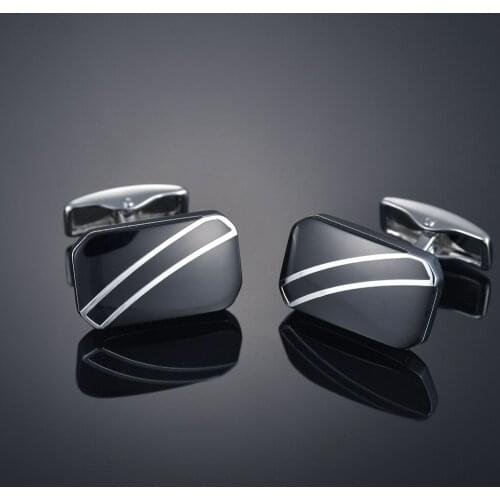 1 Pair High Quality Red Black Copper Classic Design Mens Cufflinks French Cuff Links Wedding Dress Shirt Accessories Jewelry