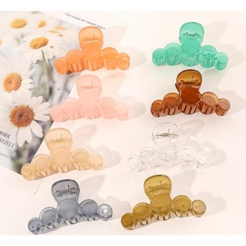 2021 New Hair Clip Women Claw Clip Simplicity Colorful Candy Colors Crab for Hair Girls Hair Claw Hair Clips Hair Accessories