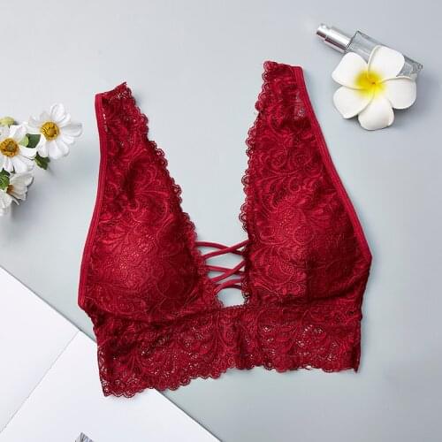 Sexy Lingerie Lace Bra Seamless Wireless Push Up Bra Women Padded Bralette Underwear Black White Blue Red Bra