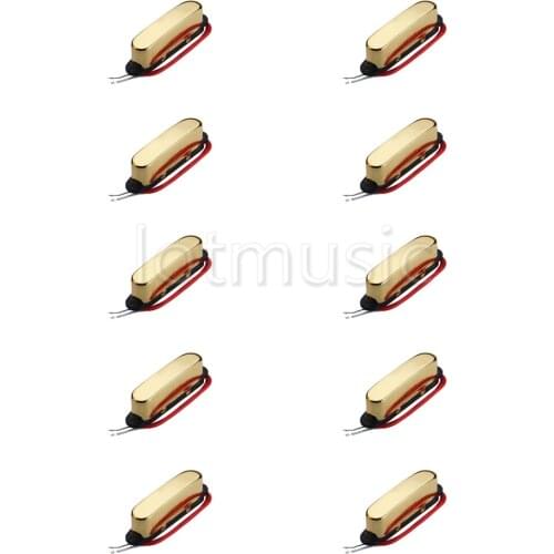 10Pcs Guitar Neck Pickup Ferrite Magenet Golden For Fender TL Tele Guitar Replacement