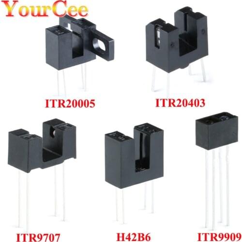10pcs ITR20005 Infrared Photoelectric Switch Sensor ITR9608 ITR20403 ITR9909 ITR9707 H42B6 ITR20005 Slot Optical Switch