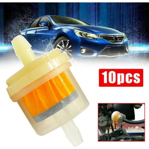 10PCS Car Dirt Pocket Bike Oil Filter Petrol Gas Gasoline Liquid Fuel Filter for Scooter Motorcycle Motorbike Motor