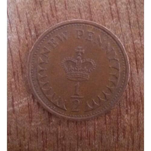 17mm UK United Kingdom1/2 half pence Commonwealth Coins Old Original Coin Collectible Edition 100% Real Random Year