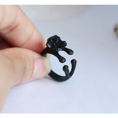 3 pcs/set, dog ring fashion 3D animal ring, size can be adjusted,3 colors,different colors can be changed every day,good luck