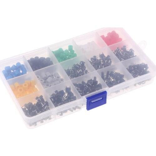 420pcs Tactile Push Button Switch Micro Momentary Tact Assortment Kit