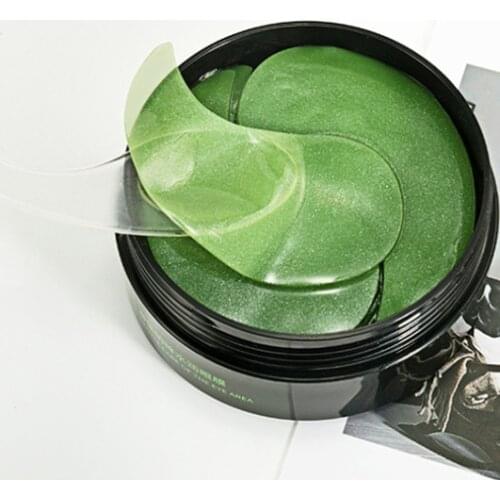 60PCS/Box Crystal Collagen Eye Mask 24K Gold Seaweed Extract Moisturizing Patches Anti-Wrinkle Anti-Age Eye Care Sticker TSLM1