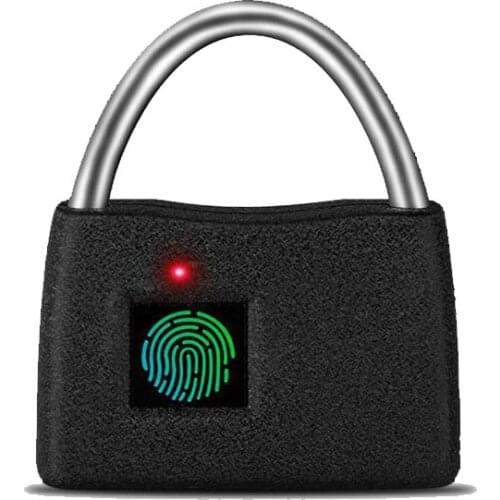 Fingerprint Lock USB Rechargeable Smart Thumbprint Padlock Anti-theft Electric Mini Lock For Luggage Case