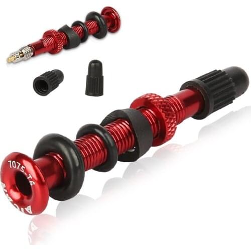 Road Bike Vacuum Tire Nozzle Bicycle Tubeless Presta Valve Stem 46mm 58mm No Tubes French Valve Adapter Cycling Valve Core Cap