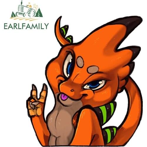 EARLFAMILY 13cm x 11.6cm for Peek A Boo DIY Motorcycle Car Stickers Vinyl Material 3D Funny Anime Occlusion Scratch Decal