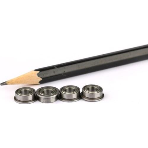 AXK 10pcs F623ZZ F604ZZ F605ZZ F606ZZ F607ZZ F608ZZ F623ZZ F624ZZ F625ZZ F626ZZ Flange Ball Bearings 3*10*4 mm F634ZZ F635ZZ