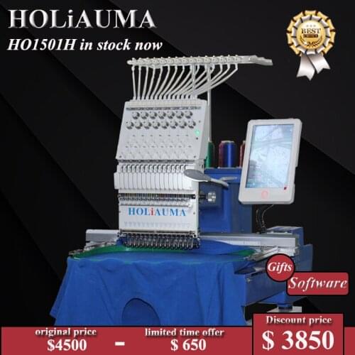 HOLiAUMA Single Head T-Shirt Cap Flat Computerized Embroidery Machine HO1501H