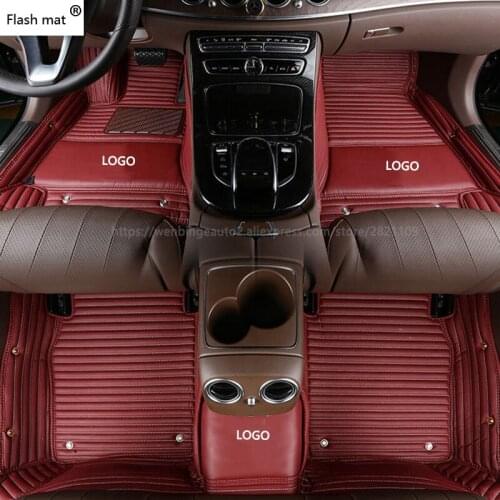 Flash mat Logo car floor mats for ZOTYE 2008 5008 T200 T600 Z100 Z200 Z300 Z500 car-styling carpet auto accessories Custom mat