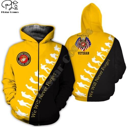 Men women US marine America eagle 3d all over printed Hoodies unisex long sleeve Sweatshirts jacket pullover tracksuit