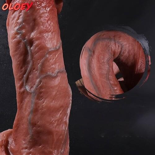 Soft Fleshy Lifelike Dildo Adult Sex Toy Powerful Big Sucker Dildo Big Dick Vibrator Female Silicone Masturbator Adult Sex Toys