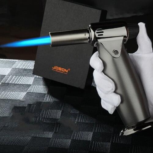 JOBON New High-end Metal Windproof Cigar Lighter High-Fire Direct Spray Gun Kitchen Baking Outdoor Barbecue Tool