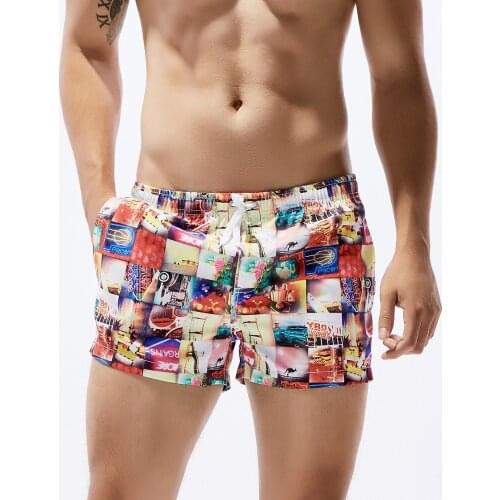 New Mens Board Shorts Printed And Striped Quick Drying Summer Beach Short Pants Fashion