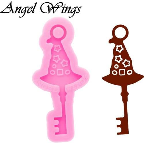 Halloween pumpkin key shape Keychain Silicone Molds DIY Necklace Jewelry Shiny Epoxy Resin Mould Custom Wholesale DY0569