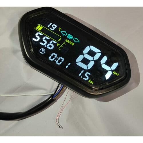 Speedometer LCD DISPLAY 48v60v72v84v96v120v144v Light/Battery Level Indicator for Electric Scooter Gauge Bike Tricycle Dashboard