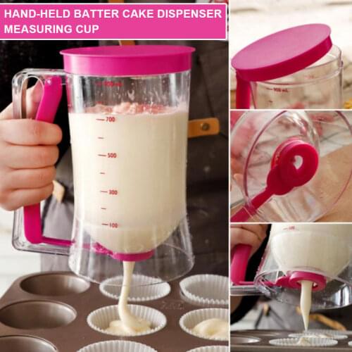 Batter Dispenser Muffin Waffle Dough Machine Cream Separator Measuring Cup Handheld Baking Cake Supplies Perfect Baking Tool