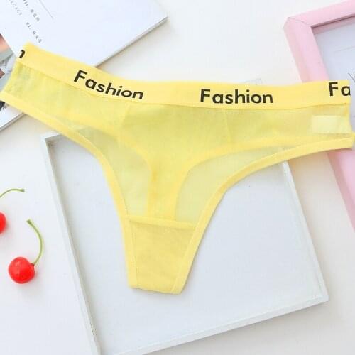 L'bellagiovanna womens Active Underwear G-strings sexy panties Mesh Thongs Solid Color Briefs teenage Seamless Cheeky hot 5009n