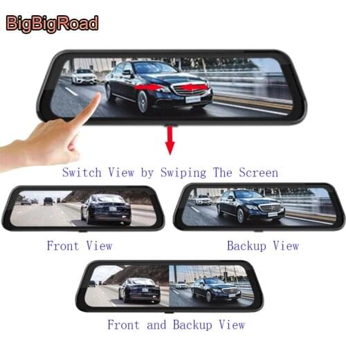 BigBigRoad For Geely Borui GE Emgrand GL GS EC8 GC7 GX2 GX7 SC3 SC6 SX6 SX7 TX4 Car DVR Dash Camera IPS Stream RearView Mirror
