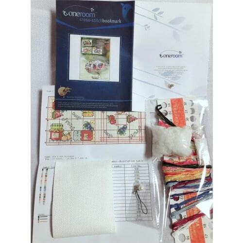 Cross Stitch Pin Neddle Cushion SR-P72 Biscornu Needlework DIY Kit For Embroidery Set Cotton Thread Counted Cross-Stitching