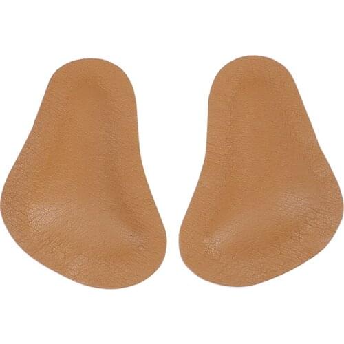 1pair Leather Orthopedic Arch Supports High Heel Massage Cushion Half Yard Pads Shoe Liners Forefoot Insoles for ladies Shoes