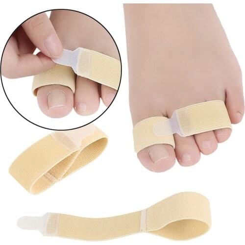 1 Pcs Toe Finger Straightener Hammer Toe Hallux Valgus Corrector Bandage Toe Separator Splint Wraps Foot Care Supplies