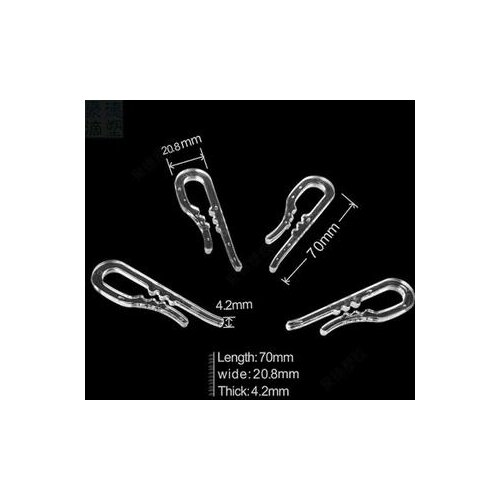 2000pcs Gagqeuywe shirt Clamps clothing clip plastic transparent clips Clothing accessories