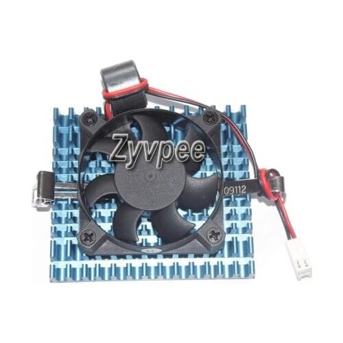 50x50x10MM D5010T12L 12V 0.15A 2Wires 5CM with Blue Heatsink Fan