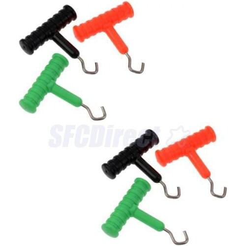 6Pcs Carp Fishing Knot Rig Puller Knotter Tie Tester Tightener Terminal Tackle Hair Rig Knot Making Tool Accessories