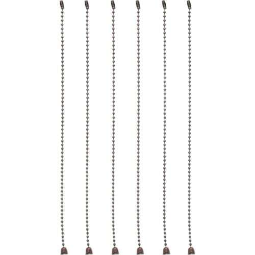 6pcs Retro Simulation Bell Pendants Fan Lamp Ceiling Fan Decors Extension Chains