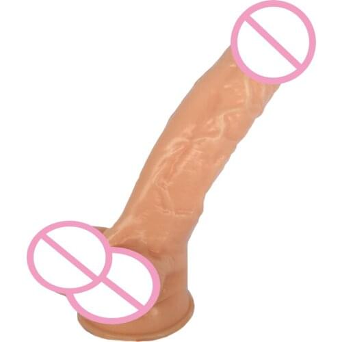 AMABOOM Realistic Big Dildo 24*5cm Anal Butt Textured Shaft Soft Penis With Suction Cup Female Adult Sex Toys For Women