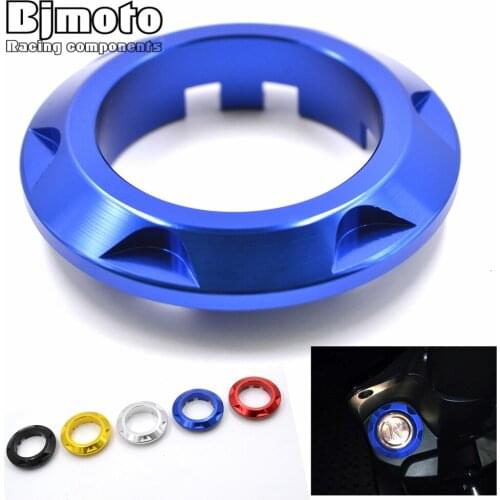 Bjmoto Motorcycle T MAX530 CNC Ignition Switch Cover Key Switch Protector Ring For Yamaha T MAX 530 TMAX530 2013-2015