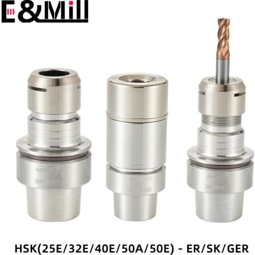 HSK25E HSK32E HSK40E HSK50E HSK50A ER11 ER16 ER20 ER25 SK10 SK16 Tool Holder Stainless Steel Anti-rust HSK ER SK Tool Holder