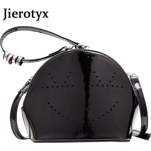 JIEROTYX Luxury Handbags Small Crossbody Bags for Women Hollow High Quality Leather Shoulder Messenger Bag Ladies Totes