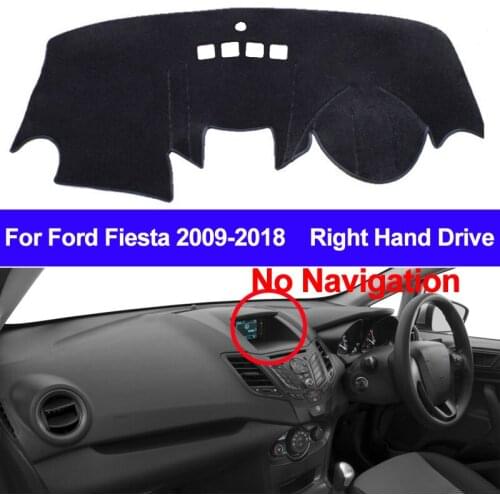 TAIJS For Ford Fiesta 2009-2011 2012 2013 2014 2015 2016 Car Dashboard Cover Dash Mat Non-slip Sun Shade Pad Carpet Dash Board
