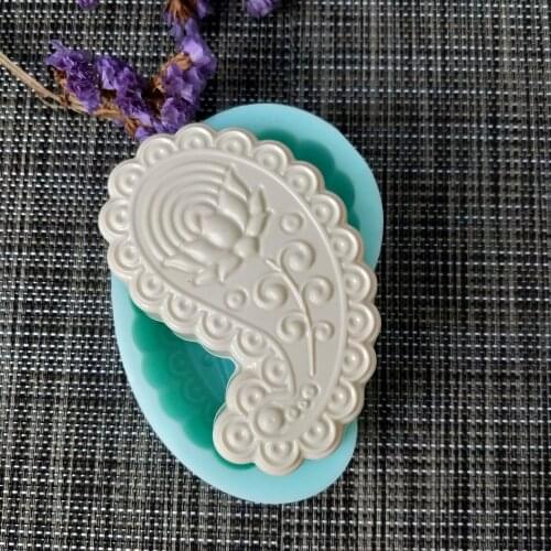 Small ankle shape silicone mold flower silicon mold soap mold lotus type handmade soap mold making candle silicon mold resin cla