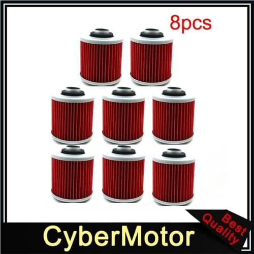 8x Oil Filter For Yamaha XTZ660 Tenere XV750 Virago XT500 SRX400 YD250 SR500