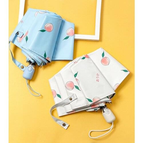 8 Ribs Mini Umbrella Windproof anti-UV Protection 5Folding Umbrella Portable Travel Rain Women Umbrella Pocket Children Umbrella