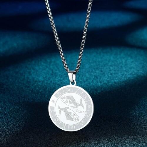 Chandle Pisces Pendant Jewelry - Zodiac Sign Charm Necklace - Astrology Necklace