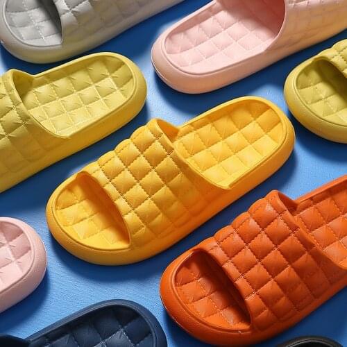 Women Thick Deodorant Platform Slippers Summer Beach Eva Soft Sole Slide Sandals Men Ladies Indoor Bathroom Anti-slip Shoes