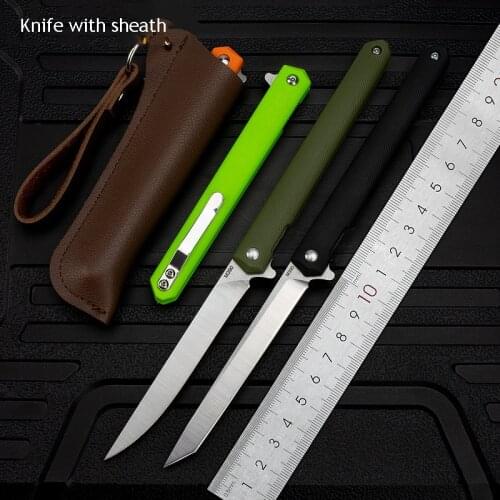 M390 Camping Folding Knife Portable Sharp Blade Survival Knife Durable Hunting Self Defense Fruit Cutter