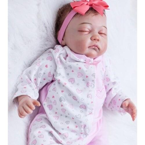 Amazing Hand painted bebe reborn 20" Real baby reborn dolls exquisite high quality children gift collection art dolls