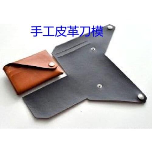 Japan Steel Blade Self DIY No Sewing Folded Card Holder Leather Craft Wallet Wooden Die Cutting Knife Mould Punch