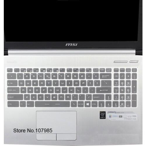 15.6 17.3 inch Laptop Silicone Keyboard Cover Protector For MSI GS60 GS70 GE62 GE72 GL62 GE72 WT60 WE62 WE72 PE60 PE70 Ghost